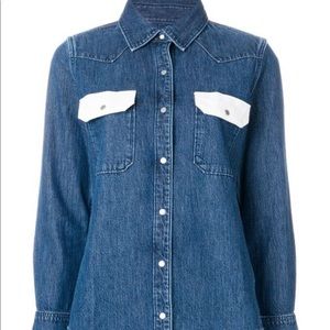 Calvin Klein Denim Blue Western Shirt